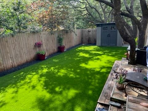 Homefield Outdoor backyard turf installation